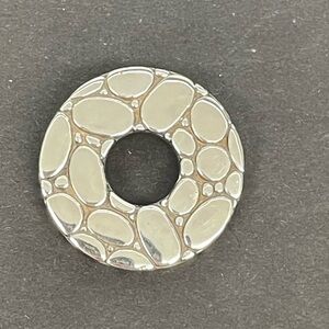 John Hardy Kali Pebble Sterling Silver open circle pendant.